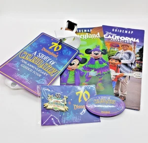 Disneyland Story Of Celebration 70th Anniversary Guided Tour Pin mit Schlüsselband - Bild 1 von 8