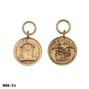 Miniature Medal US Navy Philippine Campaign ~ Orignial Medal Only, No Ribbon NOS - Picture 1 of 3