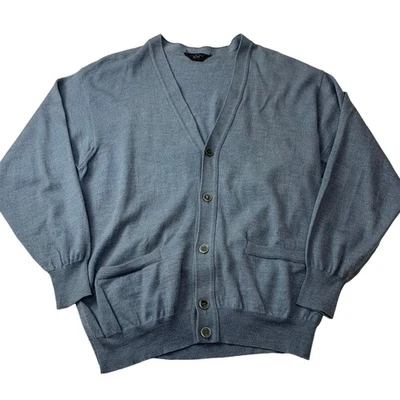 Paul & Shark Cardigan Classic Knit Blue Wool Casual Mens M - Image 1 of 4