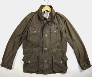 DIESEL FIELD Khaki utility Herringbone canvas JACKET size M Coat military khaki - Picture 1 of 18