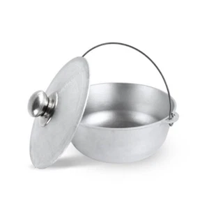 Caldero de aluminio con asa y tapa 2 litros. Espesor 3,4 mm - Imagen 1 de 6