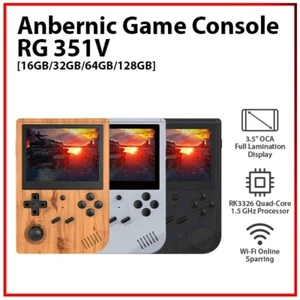Anbernic RG351V 3.5" 16GB-128GB 2000 Games Quad Core WiFi Linux Gaming Console - Picture 1 of 12