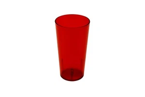G.E.T. 6632-1-R-EC Heavy-Duty Plastic Restaurant Tumblers,32 Ounce, Red Set of 4 - Picture 1 of 4