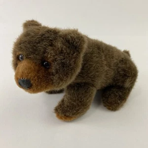 Excite Grizzly Bear Brown Stuffed Animal Brown Eyes Realistic Wildlife - Picture 1 of 10