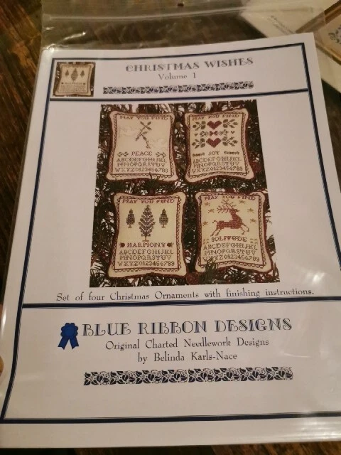 Christmas Wishes I by Blue Ribbon cross stitch pattern - Image 1 of 3