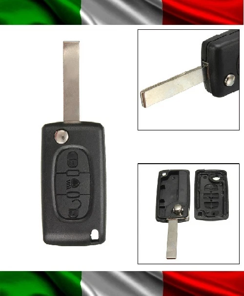 COVER CHIAVE GUSCIO FIAT SCUDO ULYSSE 3 TASTI TELECOMANDO STEMMA SCOCCA