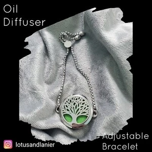 Oil Diffuser Adjustable Tree of Life Bracelet - Picture 1 of 4