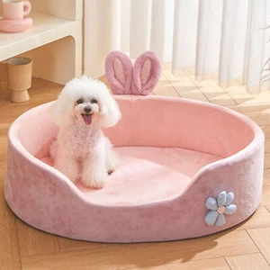 (L) Pet Bed Detachable Washable Dog Sleeping Bed Soft Comfortable Warm - Picture 1 of 14