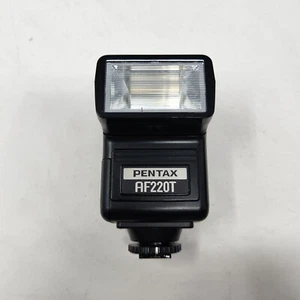 Pentax AF220T Shoe Mount Style Flash For Pentax Tested working Great condition - Picture 1 of 9
