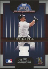 2005 Playoff Prestige Jeff Bagwell Game Worn Jersey Houston Astros #5