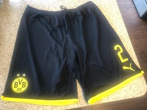 Borussia Dortmund BVB 19/20 Puma Player Issue Soccer Football Cup Shorts XL #2 - Picture 1 of 6