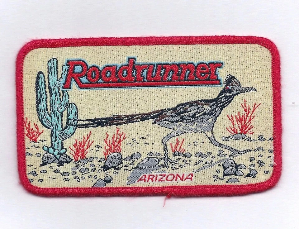 Vintage Arizona Roadrunner with cactus Patch - Image 1 of 1