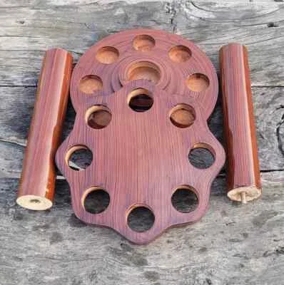 Nuovo scaffale portaoggetti in legno di design - supporto bastone da passeggio - miglior arredamento casa fatto a mano - Immagine 1 di 4