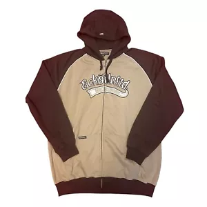 Giacca vintage Y2K Ecko Unltd marrone full zip rinoceronte felpa con cappuccio maglione skater uomo 3XL - Foto 1 di 5