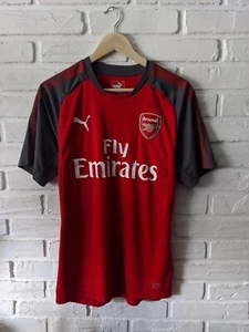 ARSENAL LONDON 2017 2018 TRAINING FOOTBALL SHIRT SOCCER JERSEY PUMA sz M - Picture 1 of 5