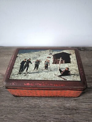 Ancienne Boite en Tôle - Ski - Montagne - Savoie - Photo 1/4