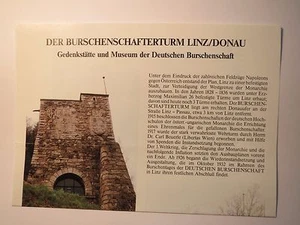 Linz - Der Burschschafterturm - Deutsche Burschschaft - nota / Studentika - Imagen 1 de 1