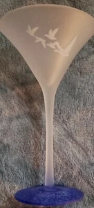 Vodka de ganso gris esmerilado Martini vidrio base moteada azul  - Imagen 1 de 8