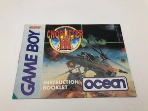 Choplifter 3 Nintendo Game Boy Manual UKV #0017 - Picture 1 of 4