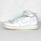 Nike Air Force 1 Mid '07 White Leather Hook And Loop Strap Air Sole Size 12