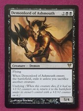 Magic The Gathering AVACYN RESTORED DEMONLORD OF ASHMOUTH single black card MTG
