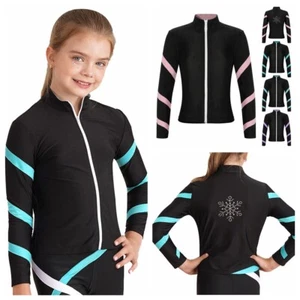 Girls Tee Training Jacket Gym Sweatshirts Blouses Coat Riding Undershirts - Picture 1 of 65
