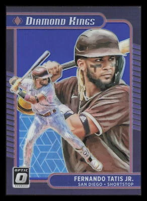 Fernando Tatis Jr. 9/75 Blue Prizm Diamond Kings 2021 Optic #27 San Diego Padres - Image 1 of 2