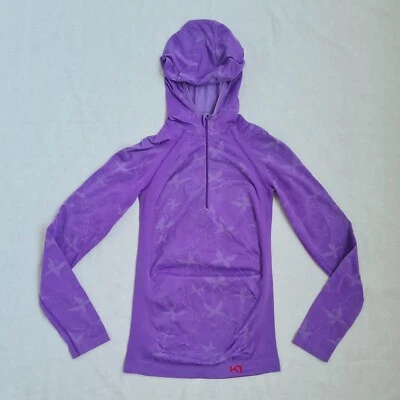 Sudadera con Capucha para Mujer Kari Traa Talla M 1/4 Cremallera Ligera Elastizada Gimnasio Fitness Deporte Foto 1 de 4