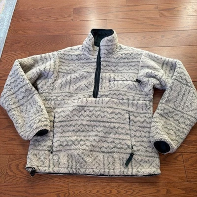 Vintage Patagonia Glissad S Euc Chute To Thrill Jacket Reversible Green 1/4 Zip - Image 1 of 4