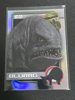2025 Topps Chrome Star Wars UO-11 BLURRG Outer World Oddities Insert - Image 1 of 2