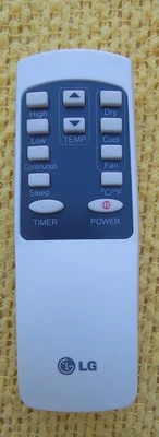 LG TC2013 OEM Air Conditioner Remote Control Used Tested - Image 1 of 4