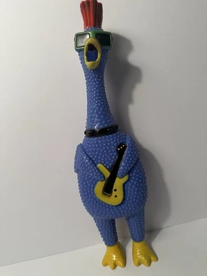 Rock N' Roll Chicken Ja-Ru Squawkin' Chik'N Noise Maker Guitar Squeak Squeezable - Image 1 of 4