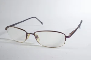 Stepper Eyeglasses SI-500002 Womens Purple F082 Semi-Rimless Titanium Frames - Picture 1 of 4