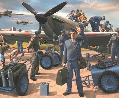 Airfix AF04702 1/48 WWII RAF Ground Crew - Bild 1 von 2