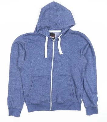 Women's Blue Full Zip Hoodie 2XL with Pockets - Image 1 of 4