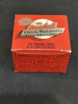 Полный набор из 120 карточек 1986 FLEER бейсбол классические миниатюры  - Изображение 1 из 4