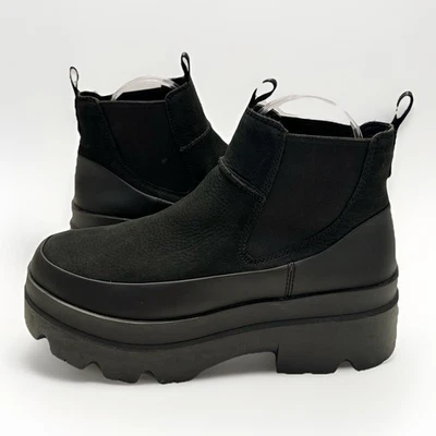BOTAS PLATAFORMA IMPERMEABLES UGG NEGRAS BRISBANE CHELSEA MUJER Talla US 10/ EUR 41 Foto 1 de 4