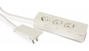 EVOline Plug mit 3-fach Steckdosenleiste, weiß - Bild 1 von 2