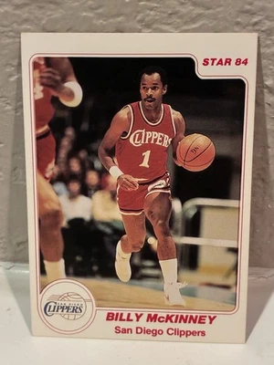 1983-84 Star #128 Billy McKinney San Diego Clippers NRMT - Image 1 of 2