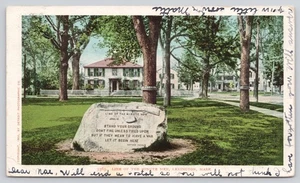 Linie der Minute Männer Lexington Massachusetts MA 1906 Postkarte - Bild 1 von 2