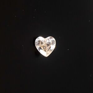 1.5 Ct Certified Natural Heart Shape White Zircon Diamonds VVS Gemstones X-433