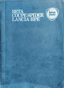 Lancia Beta Coupe Spider HPE Instruction Book, cloth covered - Picture 1 of 9