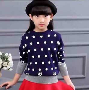 New Autumn Children's Clothing Girls' Pullover Knitted Pullover Girls Sweater