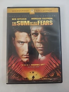 The Sum of All Fears DVD 2002 Ben Affleck Morgan Freeman Free Shipping - Picture 1 of 3