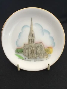 Christchurch Cathedral, New Zealand, Scenic Ware Pin Dish. Royal Stafford c.1950 - Picture 1 of 4