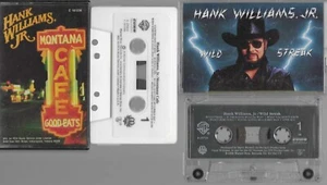 2) Hank Williams Jr. Cassette's (Cassette Lot) G-VG Cond. - Picture 1 of 3