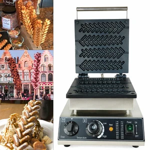 Waffelmaschine Kommerziell Waffeleisen Antihaftpfanne Weizenstiel Waffelmaker - Bild 1 von 12