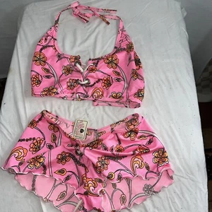 Girl’s Pink And Floral Summer Swim Set T - Picture 1 of 1