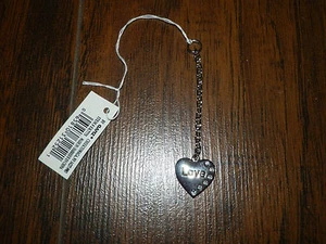 Silver heart chain Love chain Rhinestone chain New - Picture 1 of 1