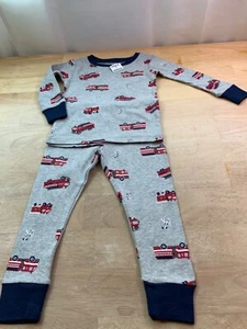 New Baby Boy’s Carters PJ Set with Firetrucks & Dalmatian Dog Sz 18 Mon* - Picture 1 of 5